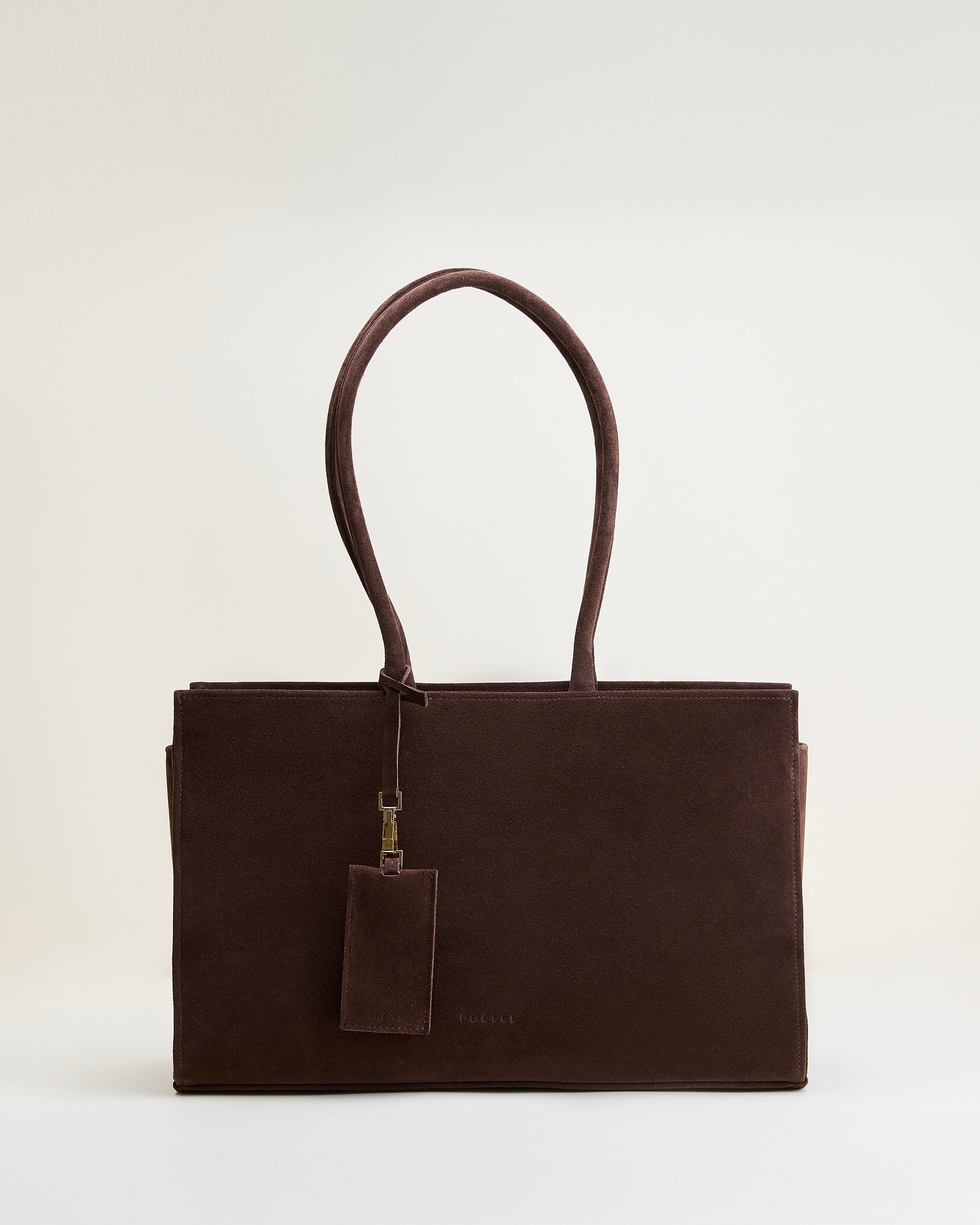 Medium Carolyn Tote Bag in Choco