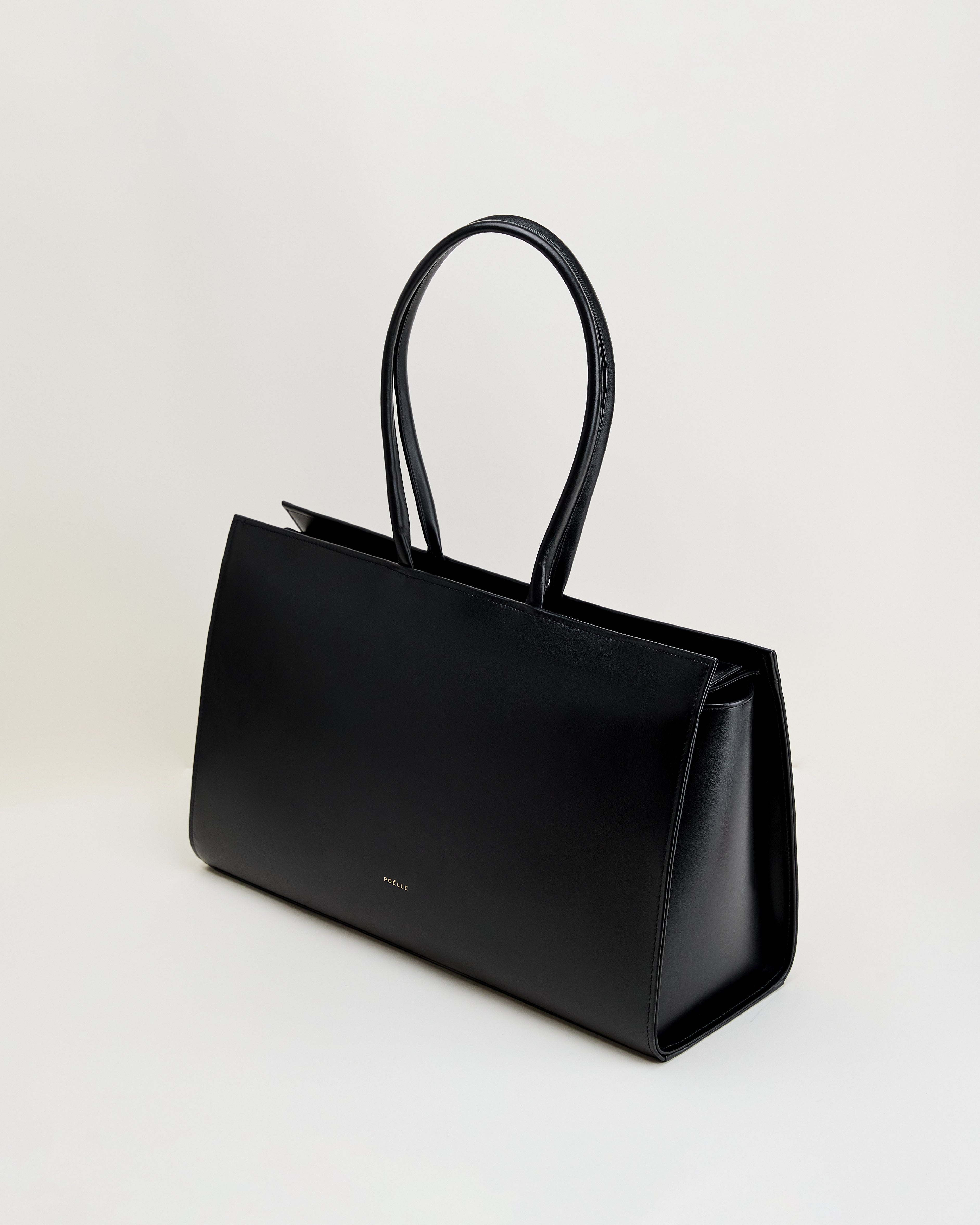 Large Carolyn Tote Bag in Black