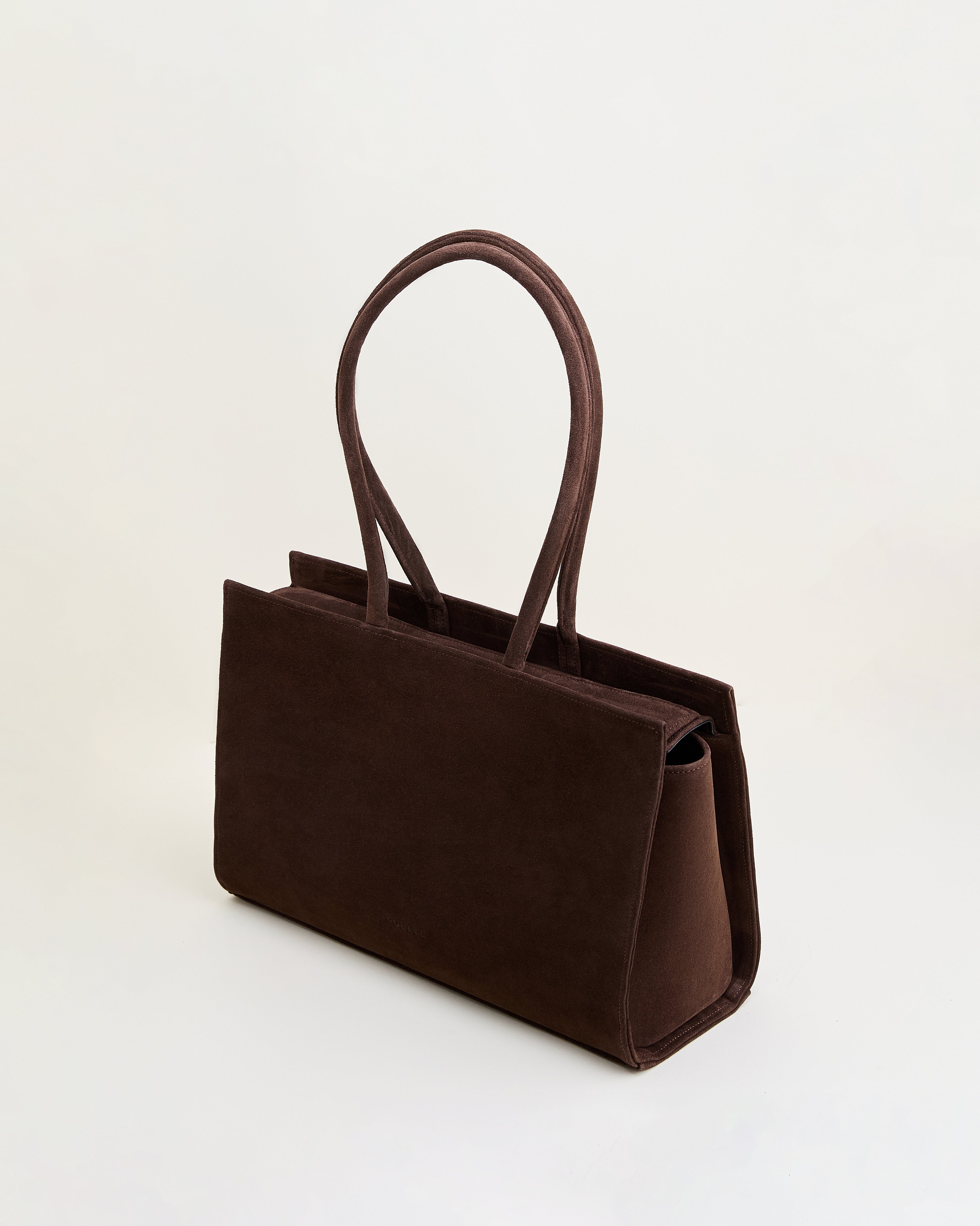 Medium Carolyn Tote Bag in Choco