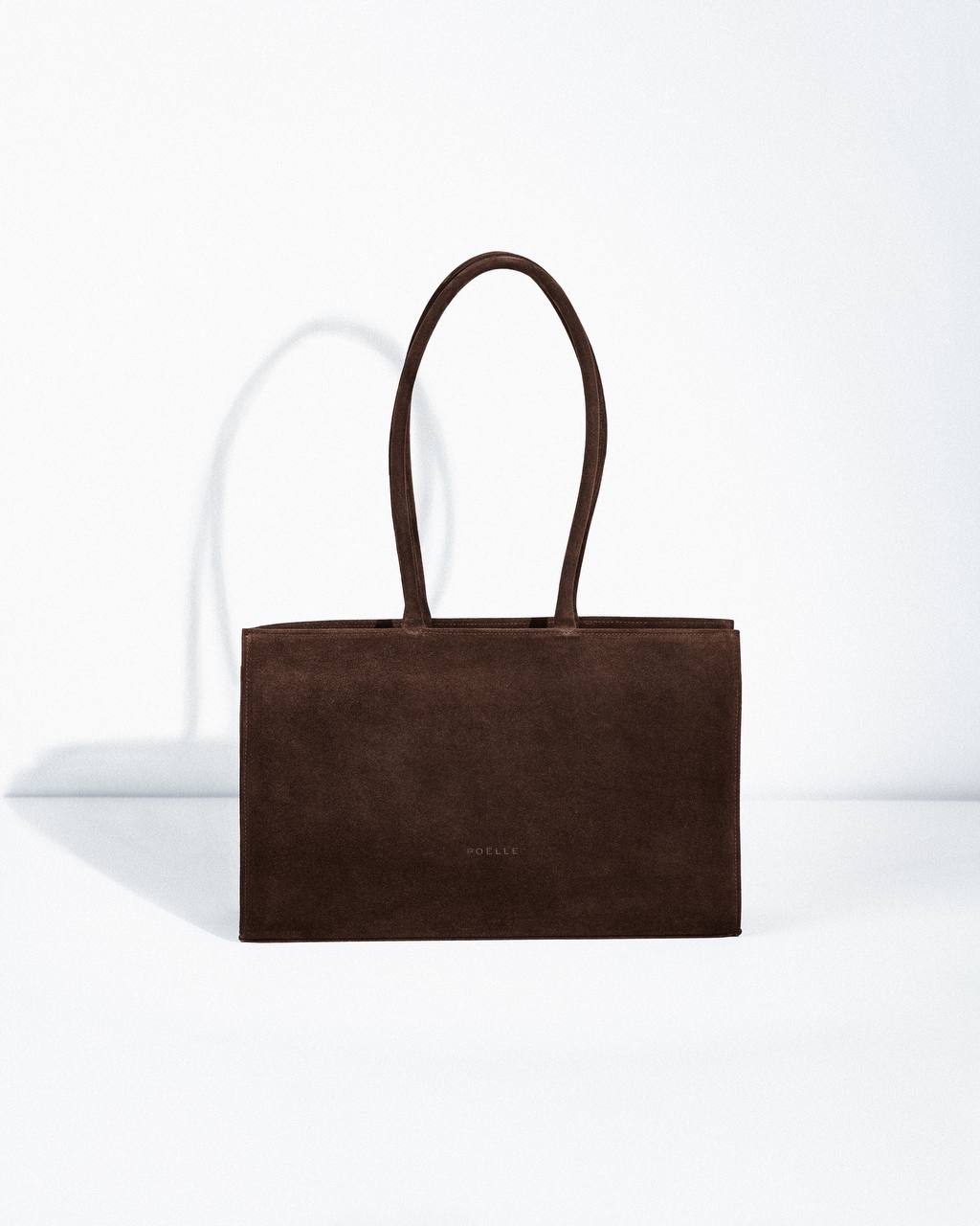 Medium Carolyn Tote Bag in Choco