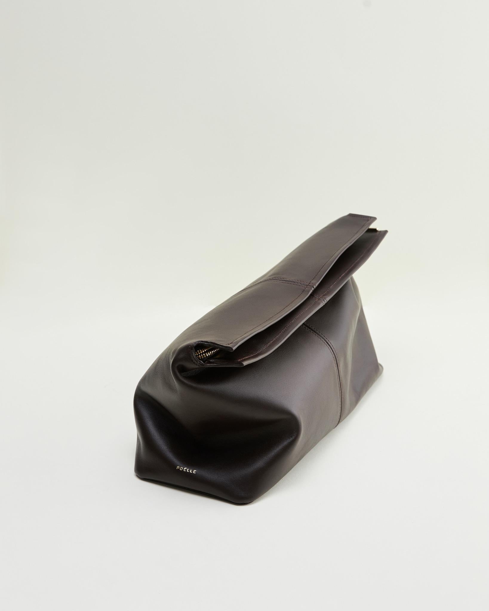 Elza Clutch in Brown